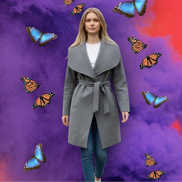 Forever 21 Jackets & Blazers - Vintage Y2K Forever 21 Women's Gray Trench Coat